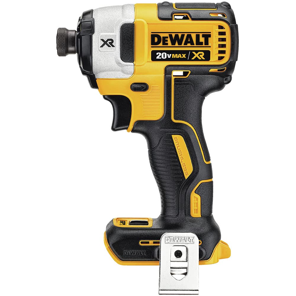 DEWALT Brushless Impact Driver and 20V MAX XR Hammer Drill Combo Kit, Compact 2.0Ah (DCK287D2), Black