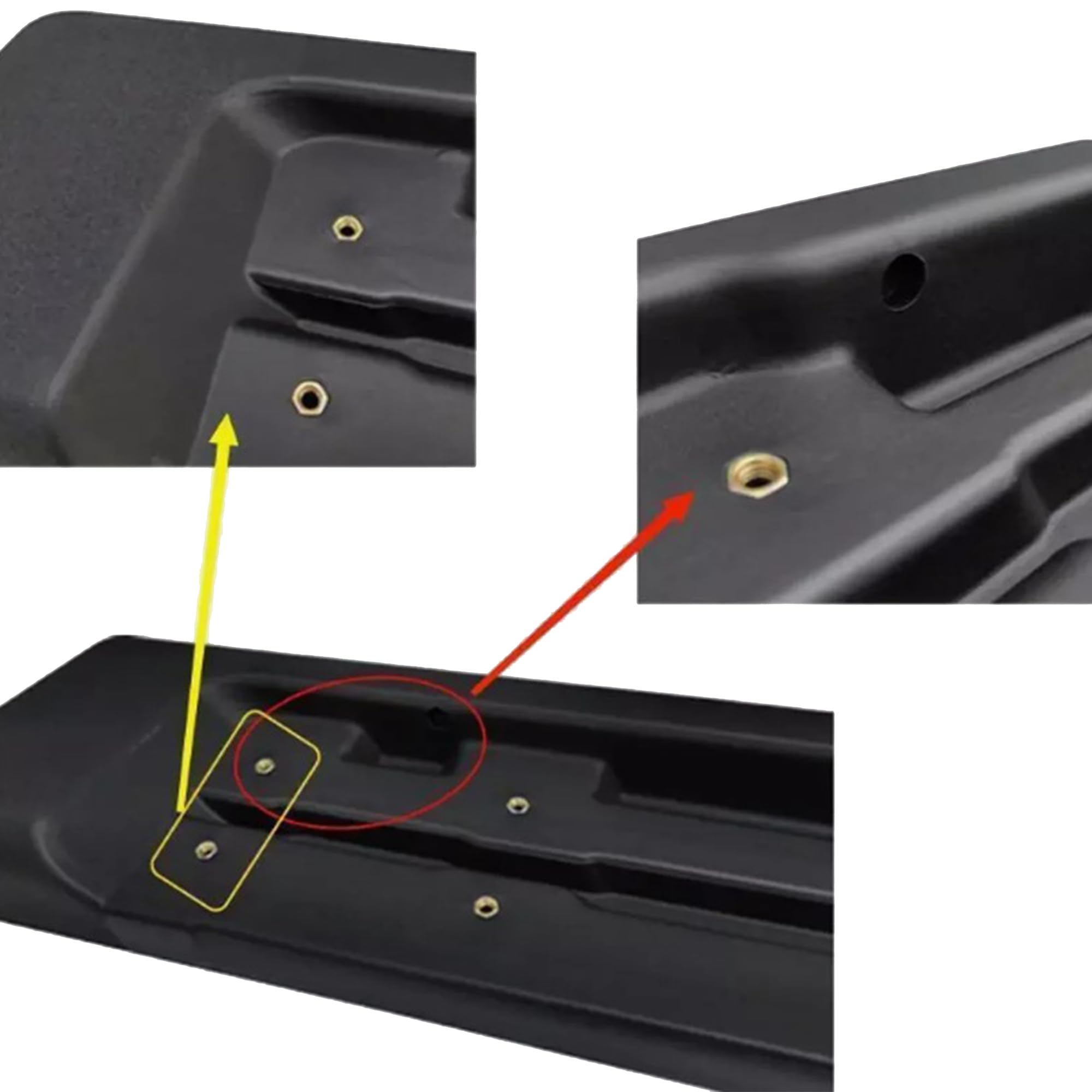 OEM Replica Black Horse Running Boards Compatible with 2018-2024 Jeep Wrangler JL -RJEWRJL2