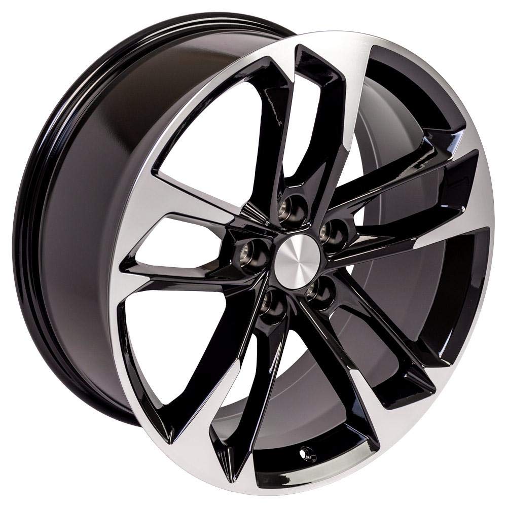20 Inch OE Wheels CV29 Rim Fits Camaro 50th Anniversary Style 5x120 20x9.5 Gloss Black Machined - Hollander 5816 (1)