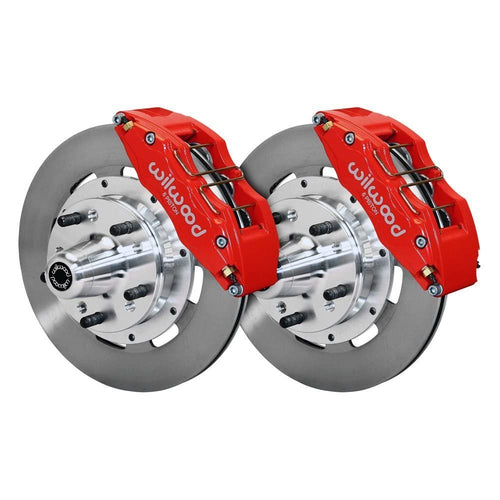 140-12836-R WILWOOD DP6 Front Kit, 12.19", Drilled, Red 79-81 Camaro Disc Spindle