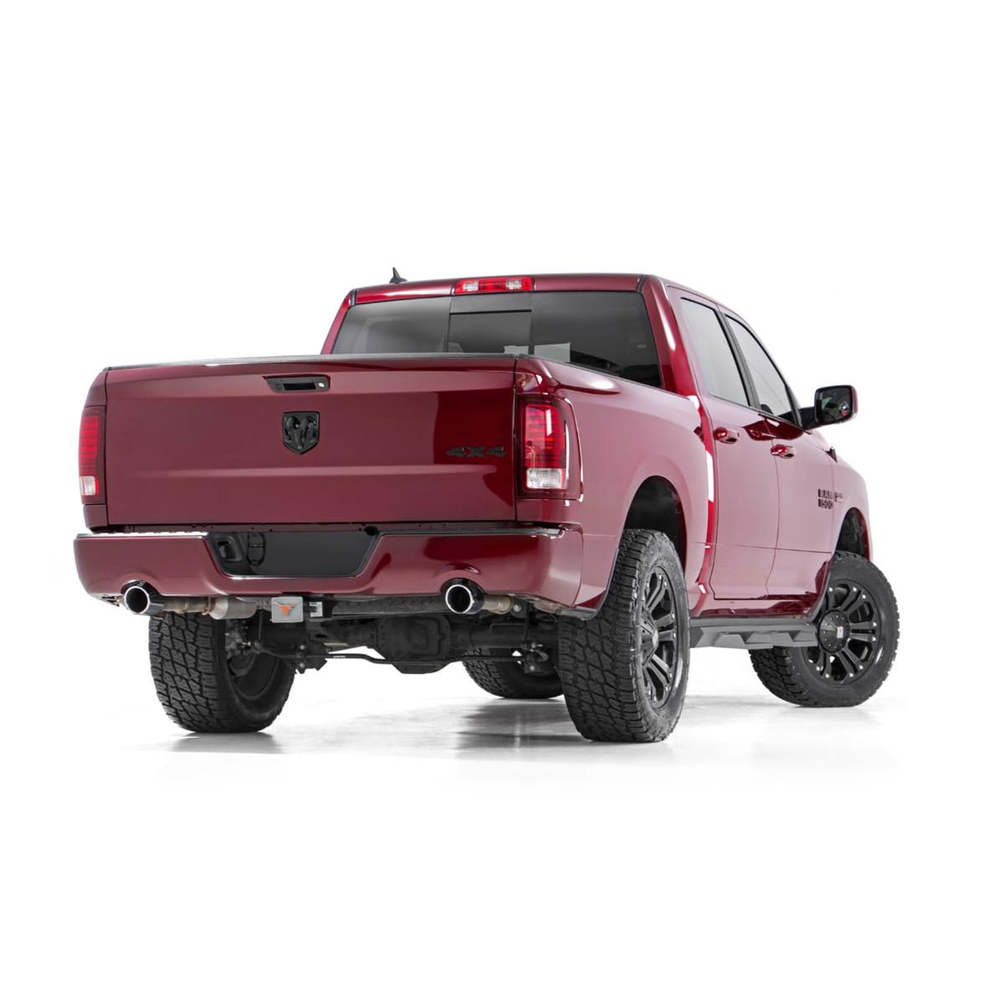 3" Rough Country Suspension Lift Kit with Strut Spacers & N3 Rear Shocks for Ram 1500 4WD (2012-2018) - Red Upper Control Arms