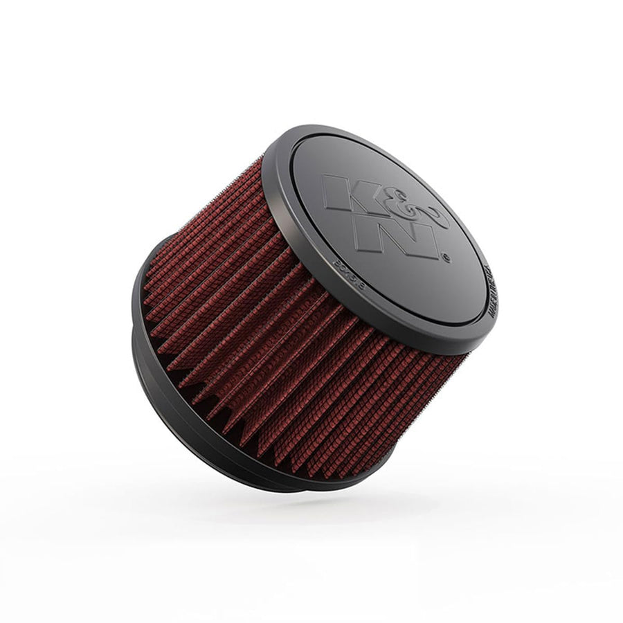 High-Flow K&N Original Lifetime Universal Clamp-On Air Filter: High Performance, Premium, Washable: Flange Diameter: 4 In, Filter Height: 3.5 In, Flange Length: 0.625 In, Shape: Round Tapered, RU-2510