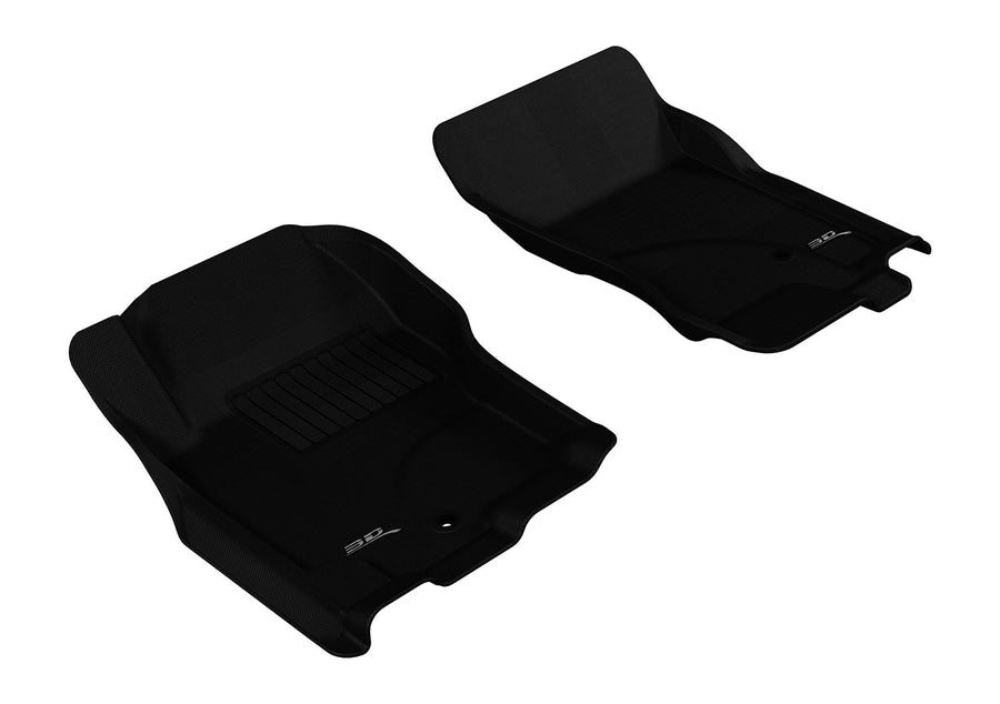 Kagu Floor Mat (Black) 3D MAXpider for 2005-2015 Nissan Pathfinder/Xterra - 1ST Row