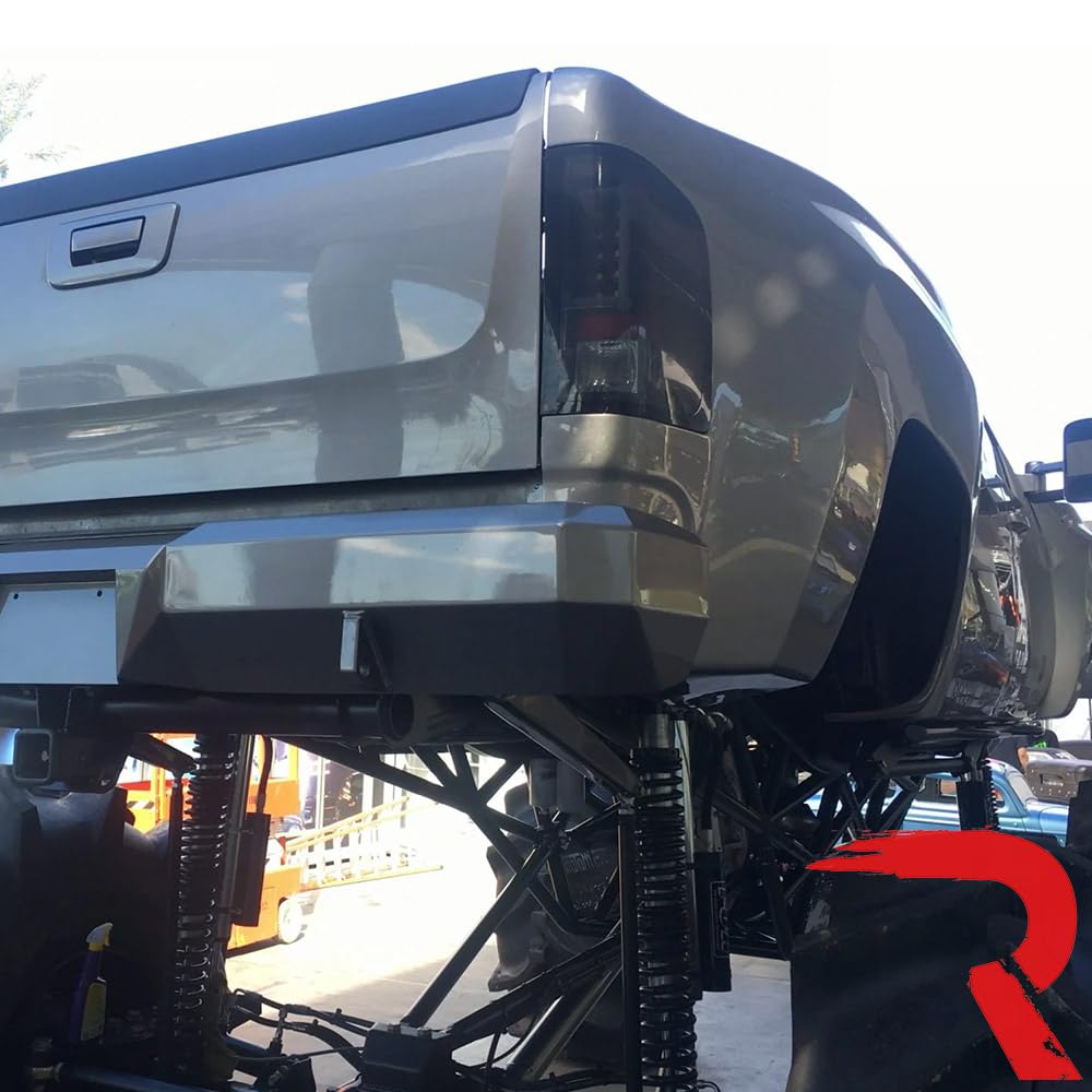 RECON - Fits 07-14 Chevy Silverado (Dually) & GMC Sierra (Dually) Ultra Bright LED Tail Lights (SMOKED LENS) Fits 07-13 Chevy Silverado (Single Wheels)