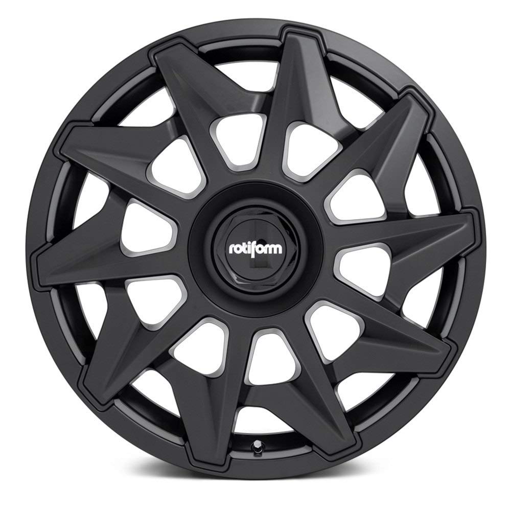 18x8.5 Rotiform cvt 5x112 45et 66.56mm matte black wheel