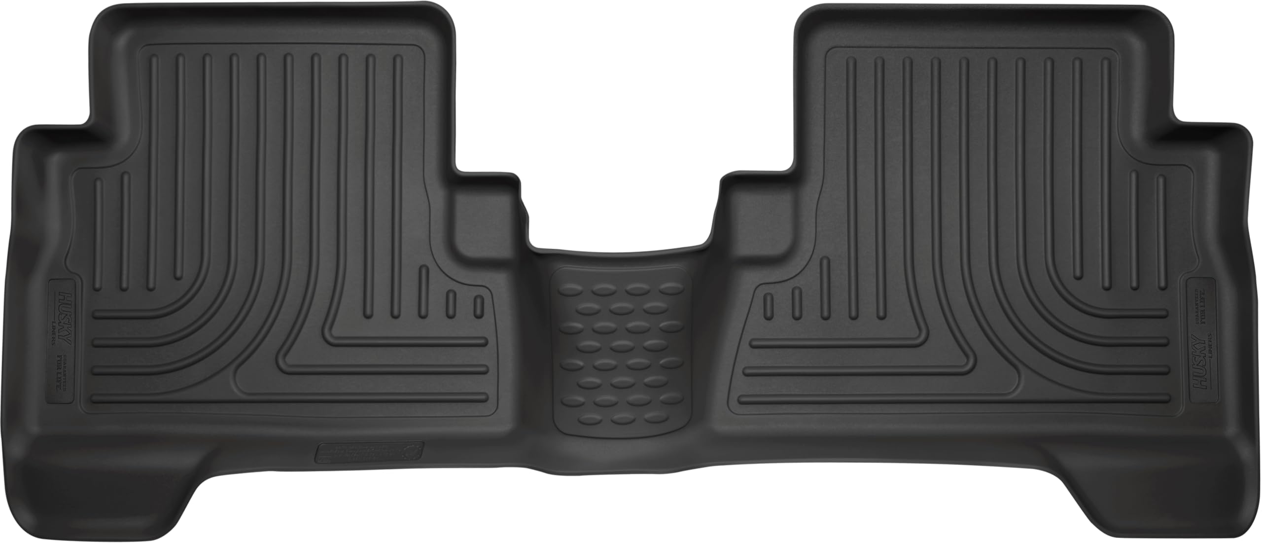 Weatherbeater Husky Liners Floor Mats | Fits 2013-2019 Ford Escape; 2013-2018 Ford C-Max | 2nd Row, 1-pc Black - 19481