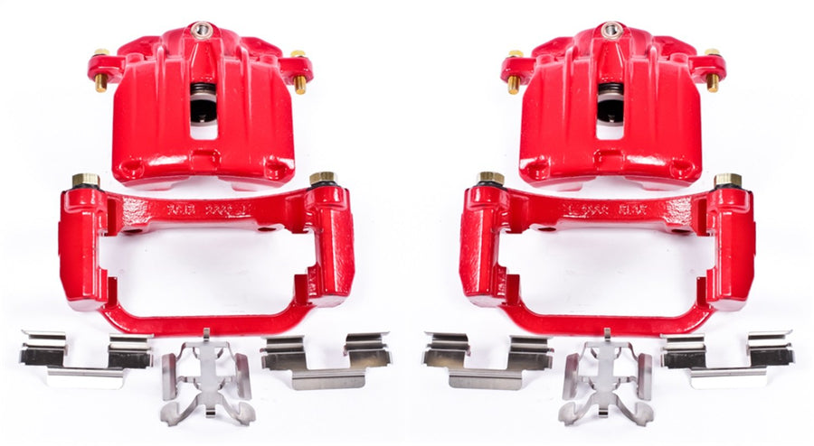 Power Stop Rear S4854 Pair of Calipers High-Temp Red Powder Coated For Cadillac DTS, Cadillac DeVille, Silverado 1500, Silverado 1500 Clas, Sierra 1500, Sierra 1500 Cla [Model Specific]