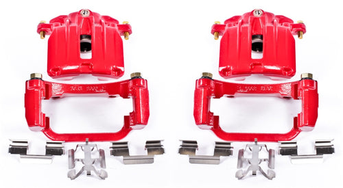Power Stop Rear S4854 Pair of Calipers High-Temp Red Powder Coated For Cadillac DTS, Cadillac DeVille, Silverado 1500, Silverado 1500 Clas, Sierra 1500, Sierra 1500 Cla [Model Specific]