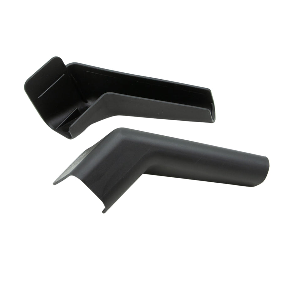 Flexible JR Products Extended Rain Gutter 655-FLEX-BK-A - Black