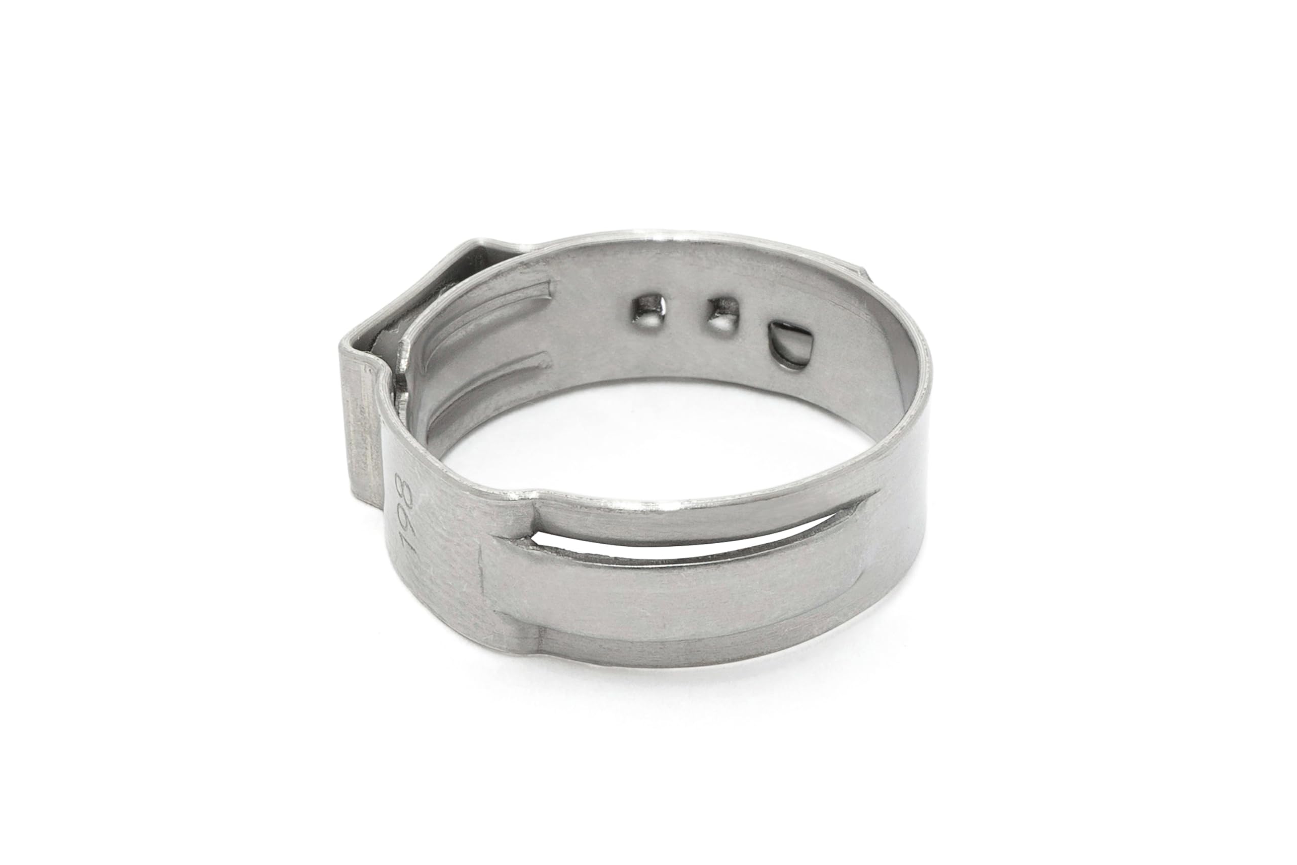 Stainless Steel HPS Ear Clamp, Effective Diameter Range: 31.8mm - 35.0mm, 100 pcs per Pack, EC-0350x100