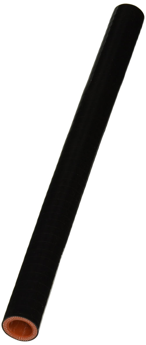 HPS Silicone HTST-062-BLK High Temperature 4-ply Reinforced Tube Coupler Hose, 100 PSI Maximum Pressure, 12" Length, 5/8" ID, Black