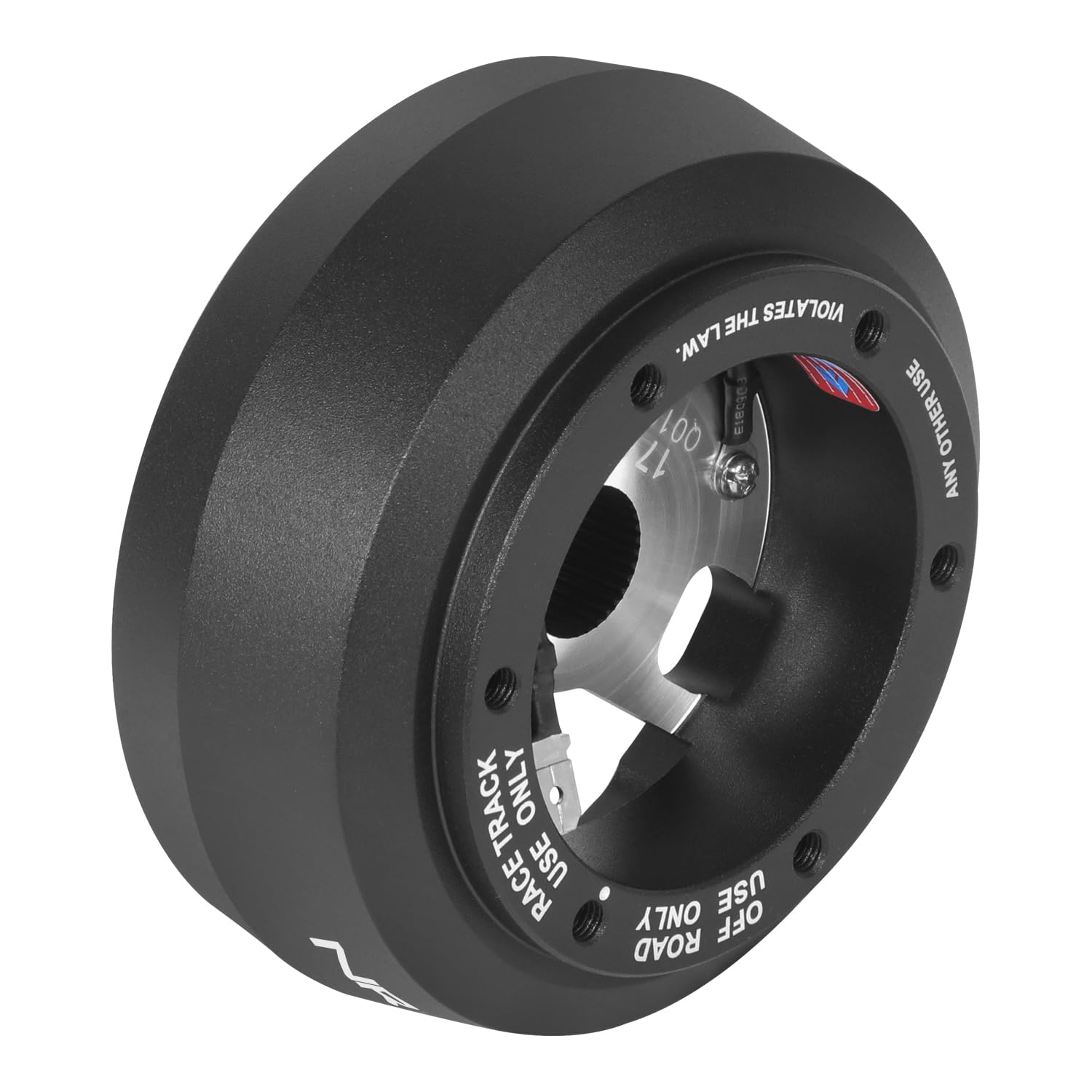 NRG Innovations Steering Wheel NRG-SRK-171H Quick Release Short Hub Adapter 6 X 70mm Bolt Pattern, Compatible with 96-06 Jeep Wrangler TJ, Compatible with 07-18 Jeep Wrangler JK