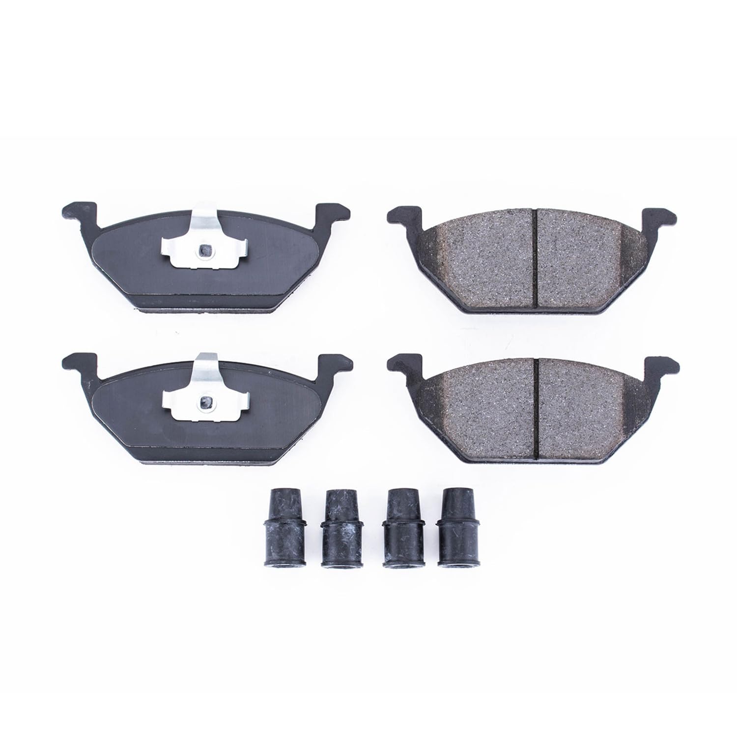 Power Stop Front Brake Kit For Volkswagen Beetle 1998 |Golf 1999 |Jetta 1999 |2011-15 Jetta - Ceramic Brake Pads With Installation Hardware, 17-768