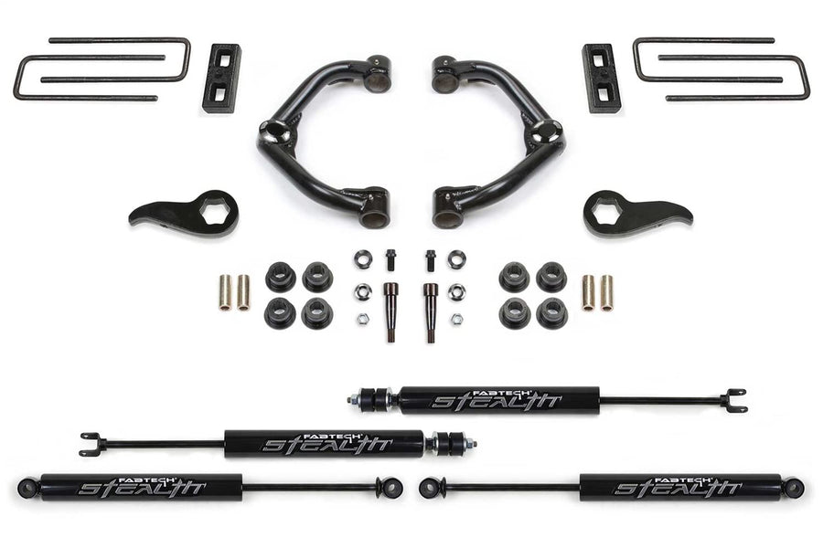 Fabtech Uniball K1181M Lift System w/Shocks 3.5 in. Lift w/Front And Rear Stealth Shocks Incl. PN [FTS21275/FTS755/FTSBK21/FTS6341/FTS6019] UCA Lift System w/Shocks