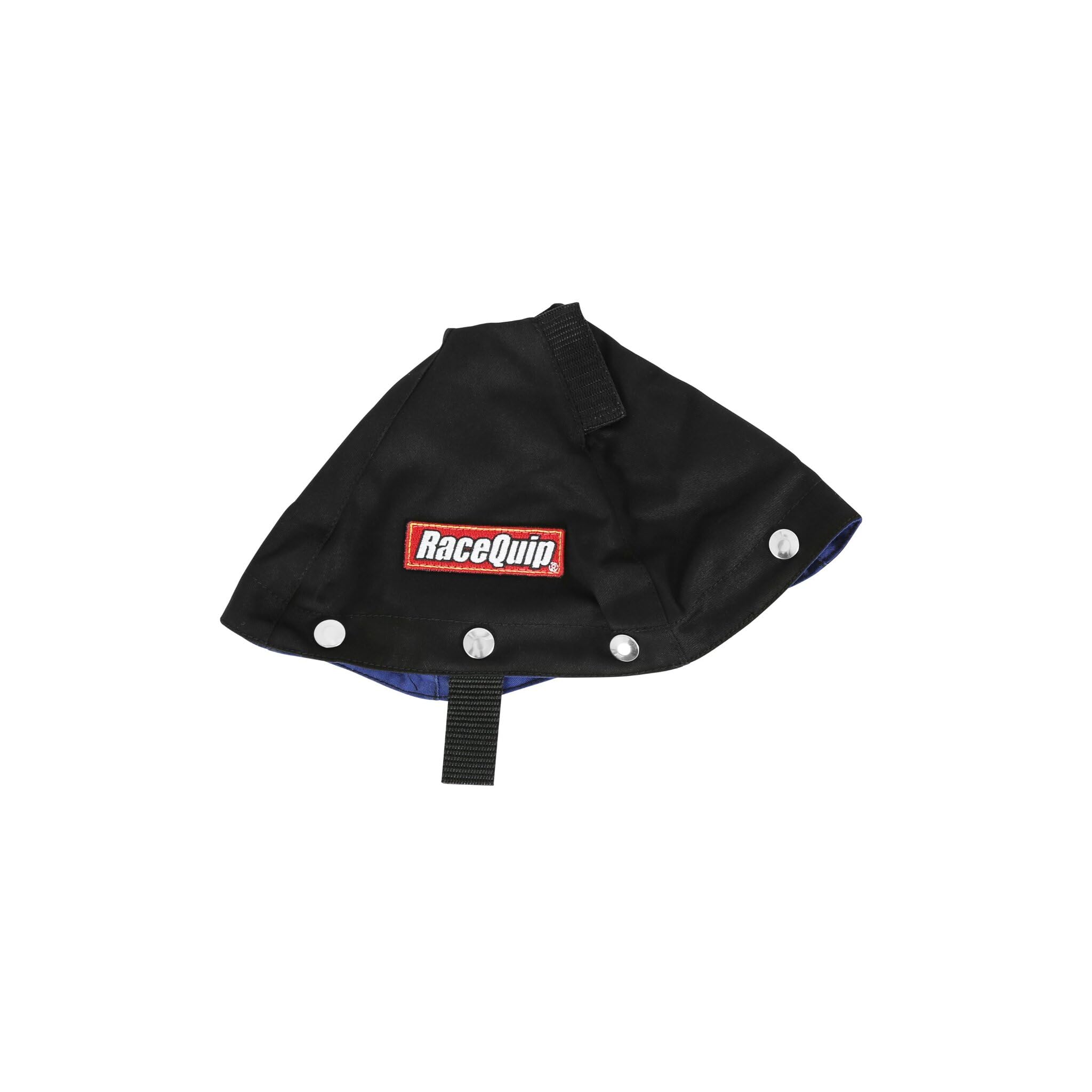 RaceQuip Shifter Boot 871001RQP 7-1/2 x 5-1/2 in Base 6 in Tall Aluminum/Fire Retardant Cotton FR3 Black Kit