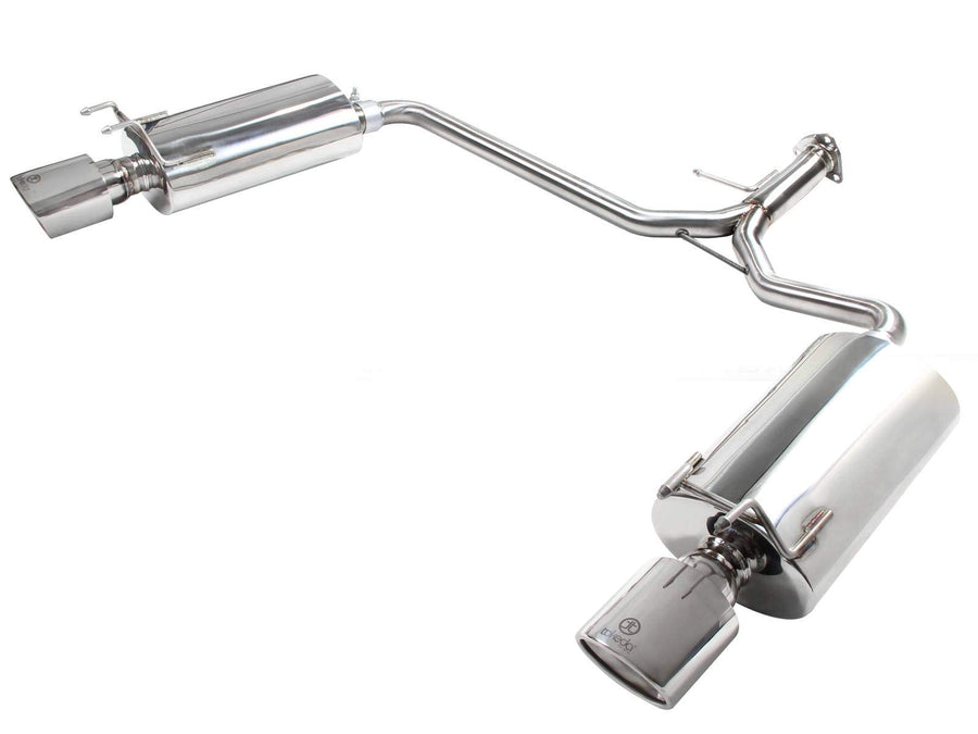 304 Stainless Steel aFe Axle-Back Exhaust System with Polished Tips for Honda Accord Coupe EX-L V6-3.5L Engine