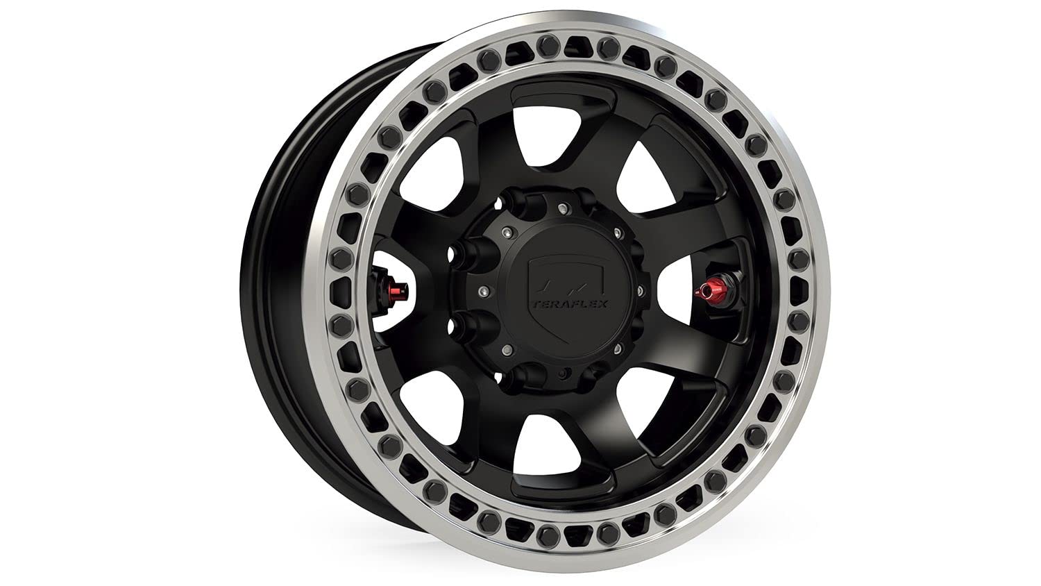 TeraFlex Beadlock Olympus Off-Road Wheel – 8x6.5” – -25mm – Metallic Black
