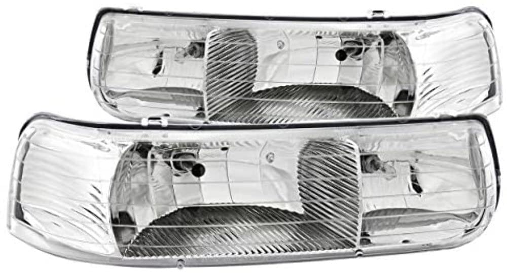 Crystal Headlight Set-Chrome ANZO USA 111011