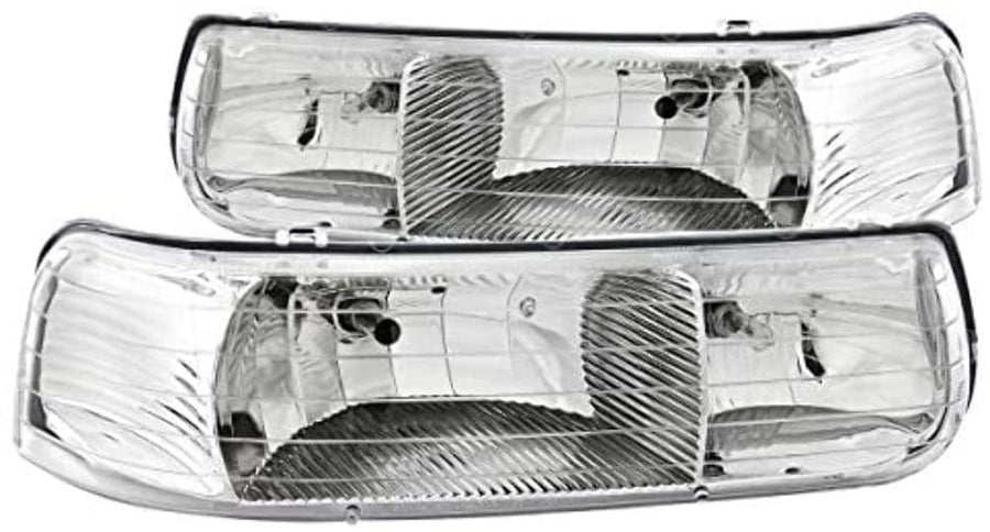 Crystal Headlight Set-Chrome ANZO USA 111011