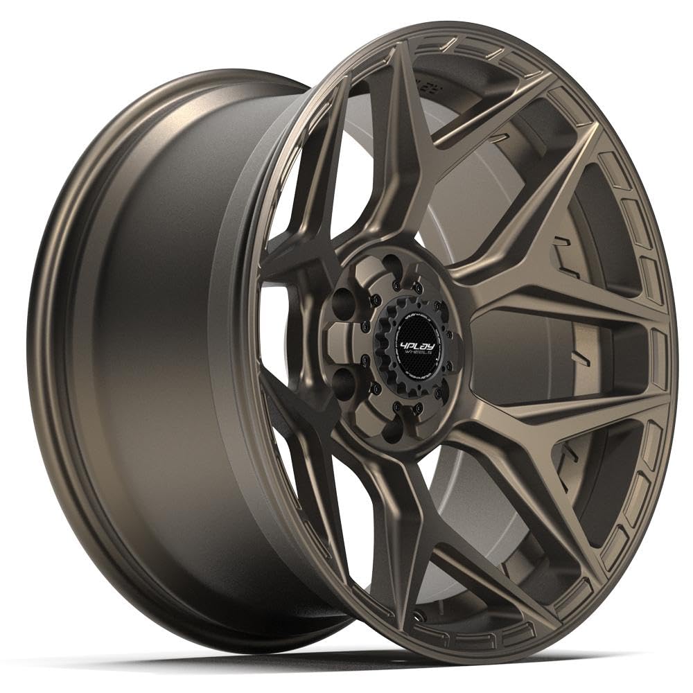 20 Inch 4PLAY Wheels Rim 4P06 Fits 6x135 & 6x139.7 20x10 Satin Bronze (1)