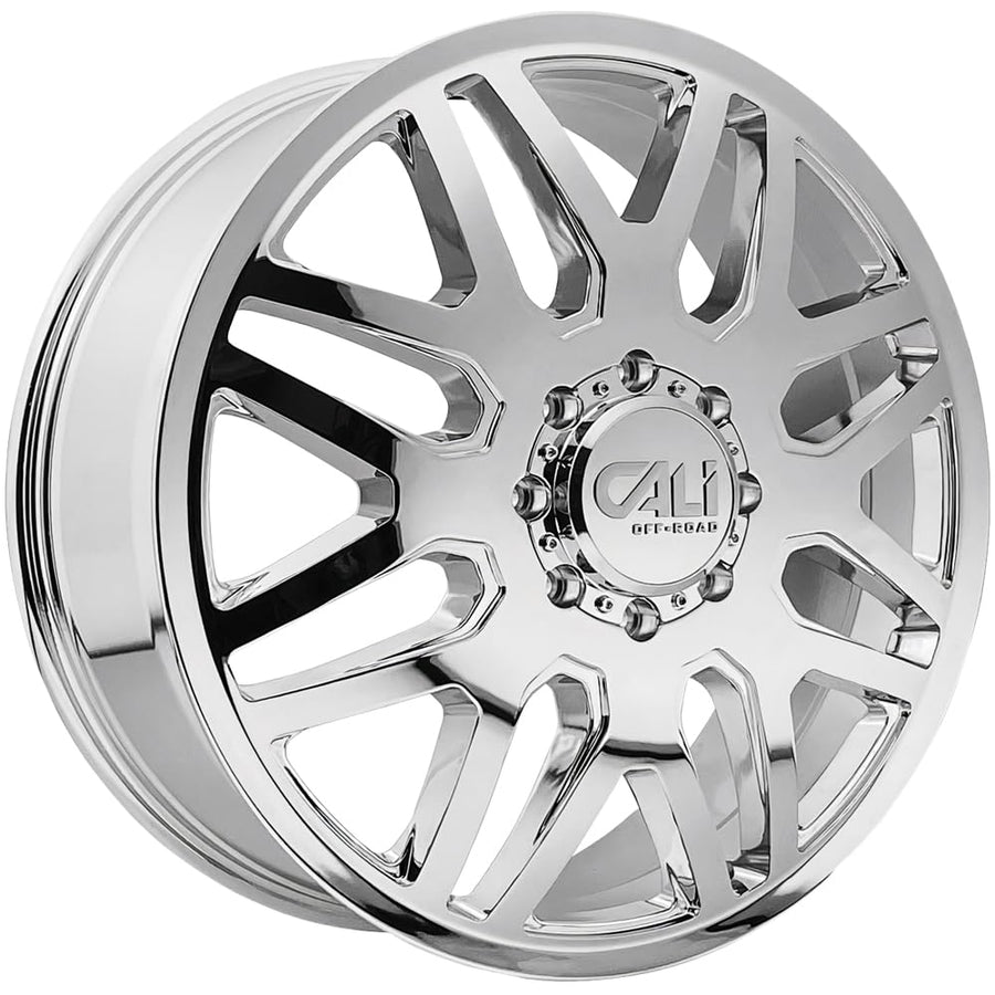 DUALLY CALI INVADER 9115D CHROME 24X8.25 8-165.1 115MM 121.3MM