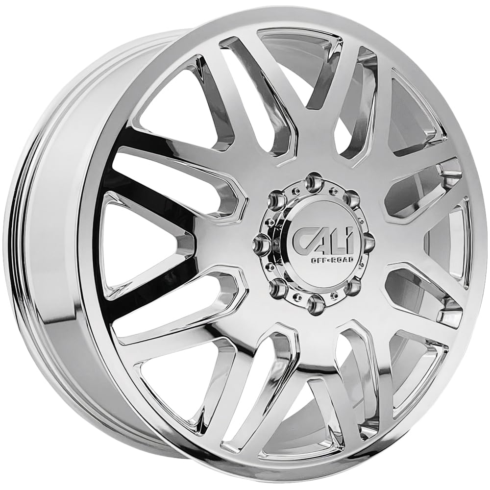 DUALLY CALI INVADER 9115D CHROME 24X8.25 8-165.1 115MM 121.3MM