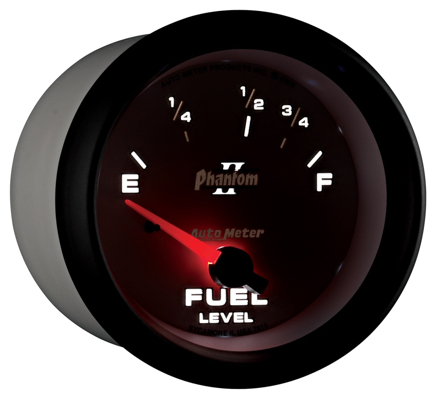Auto Meter Phantom II 2-5/8" 73 E/ 10 F Short Sweep Electric Fuel Level Gauge 7815