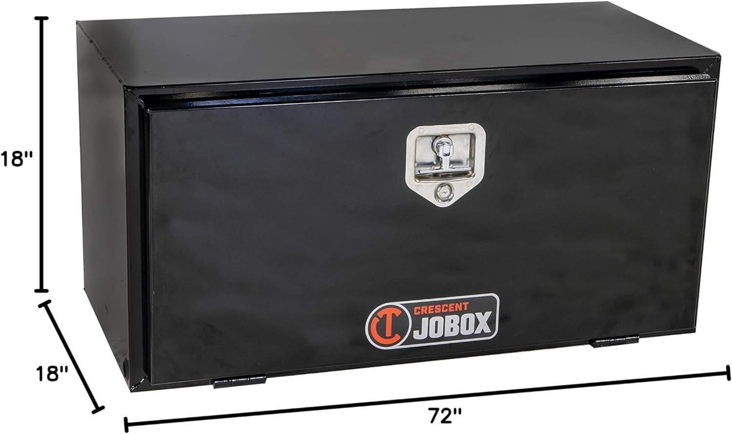 Crescent Jobox Black Steel Underbed Box 72" x 18" x 18" - 7972182