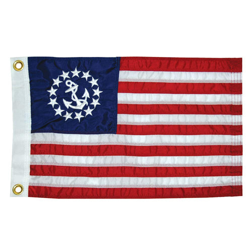 Sewn Nylon U.S. Yacht Ensigns Taylor Made (Size: 12" x 18")