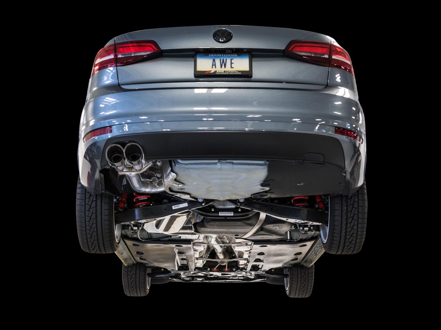 AWE: Track Edition Exhaust 2016-18 Volkswagen Jetta 1.4T (Chrome Silver Tips) by AWE