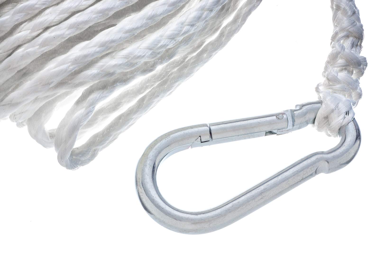Hollow Braided Polypropylene Anchor Line Attwood 1/4" x 50', White