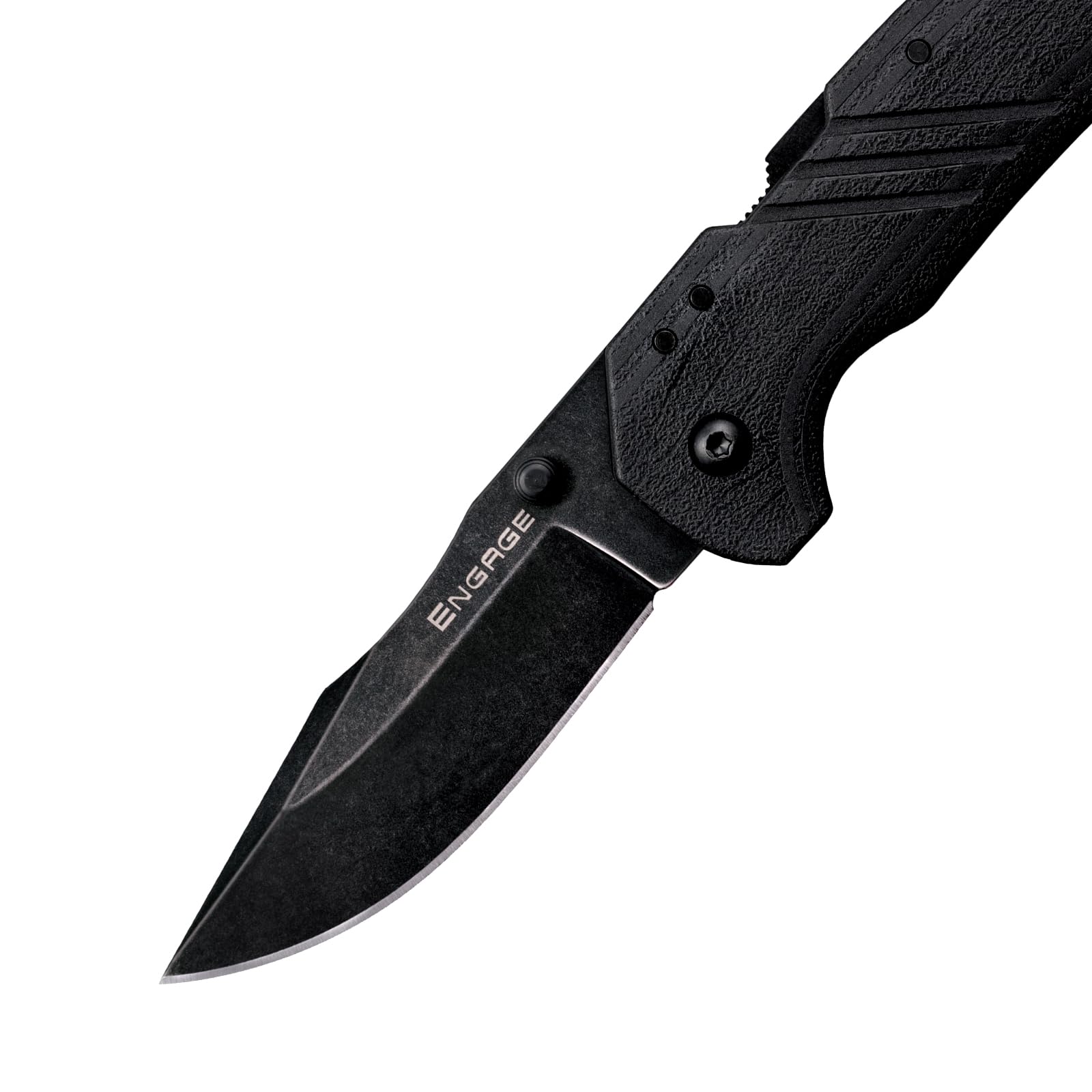 Cold Steel 3" CS-FL-30DPLC-10B: Engage Aus10A / 3" Clip Point Blade / 2.4Mm Thick, Black/Grey