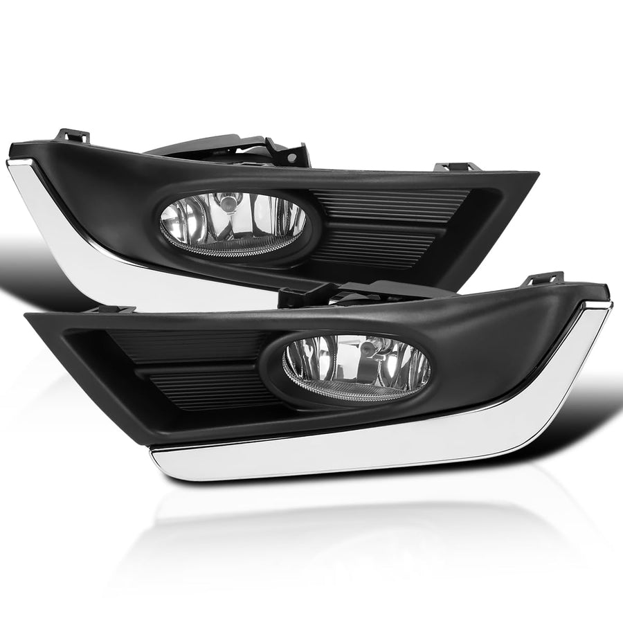 Fog Lights SPEC-D TUNING + H8 Bulbs + Switch Compatible with 2017-2018 Honda CR-V, L+R Pair Assembly