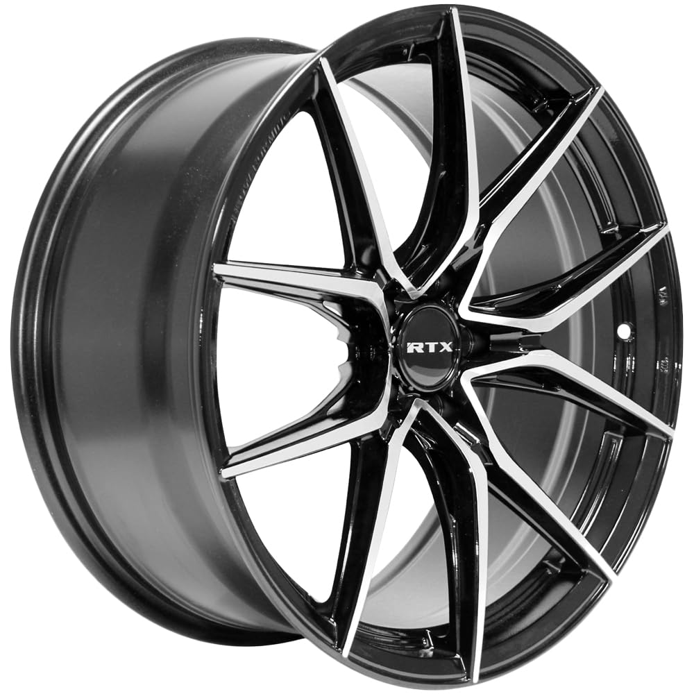 Custom RTX SLICK Wheel - 16x7, 40 Offset, 5x114.3 Bolt Pattern, 73.1mm Hub - Black with Machined Face Rim