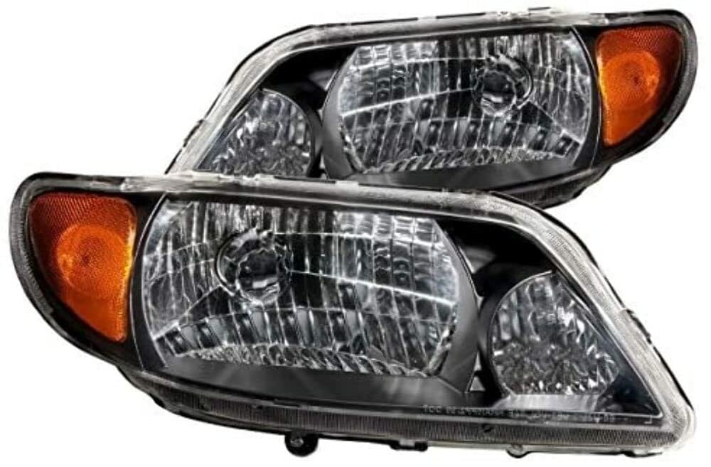 Crystal Headlight Set-Black ANZO USA 121107