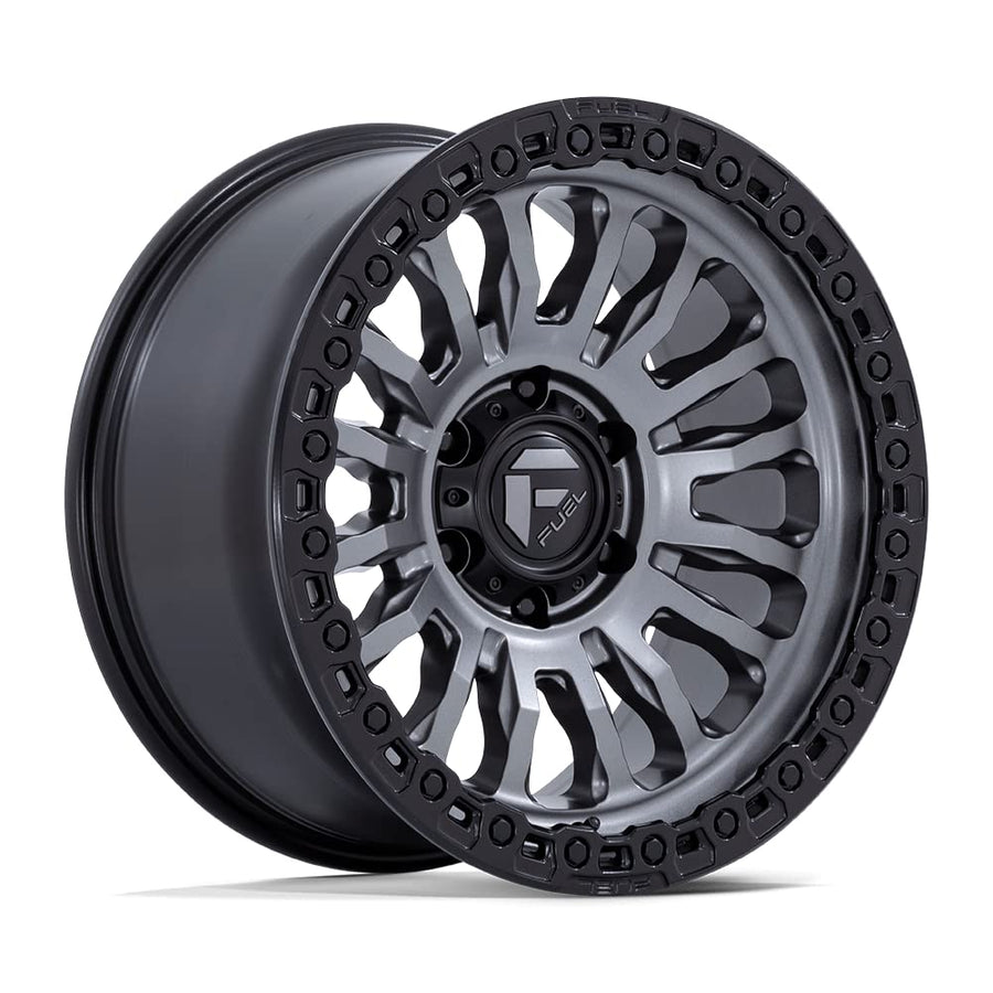 FC857 RINCON FUEL OFF-ROAD 17X9 8X6.5 5.79 20mm MATTE GUNMETAL WITH BLACK LIP - FC857AB17908020