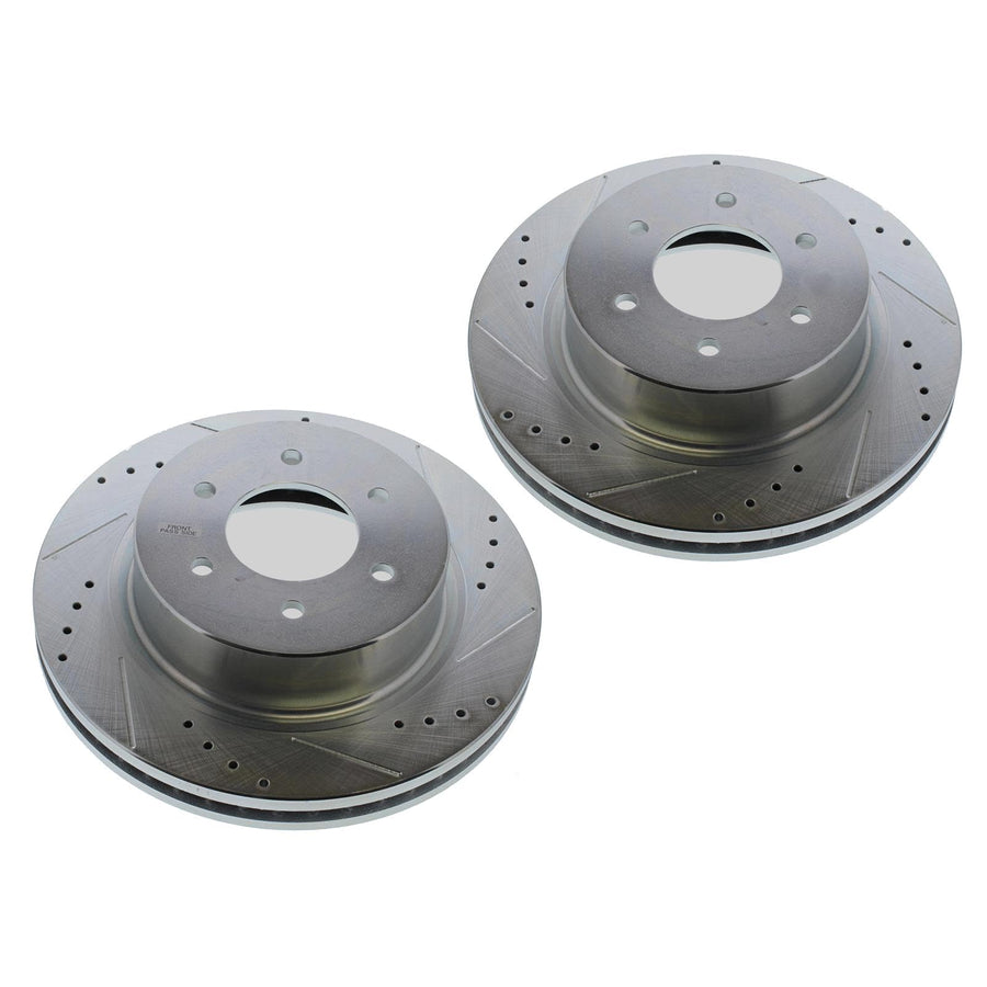 16-22 Nissan Titan XD Front Right PowerStop Evolution Drilled & Slotted Rotor (JBR1754XR)