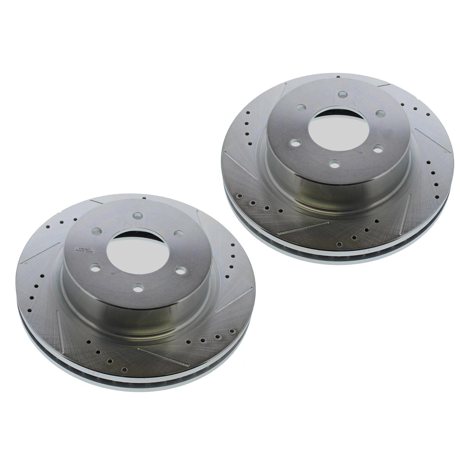 16-22 Nissan Titan XD Front Right PowerStop Evolution Drilled & Slotted Rotor (JBR1754XR)