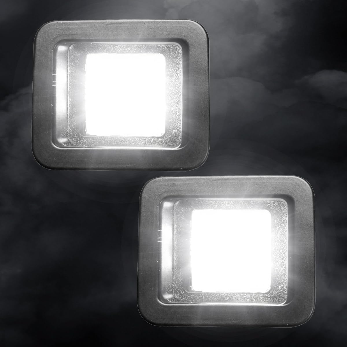 RECON - Ultra Bright White 6500K LED Illumination Fits 2015-2020 F150 Premium License Plate 2-PC Kit Increased Visibility