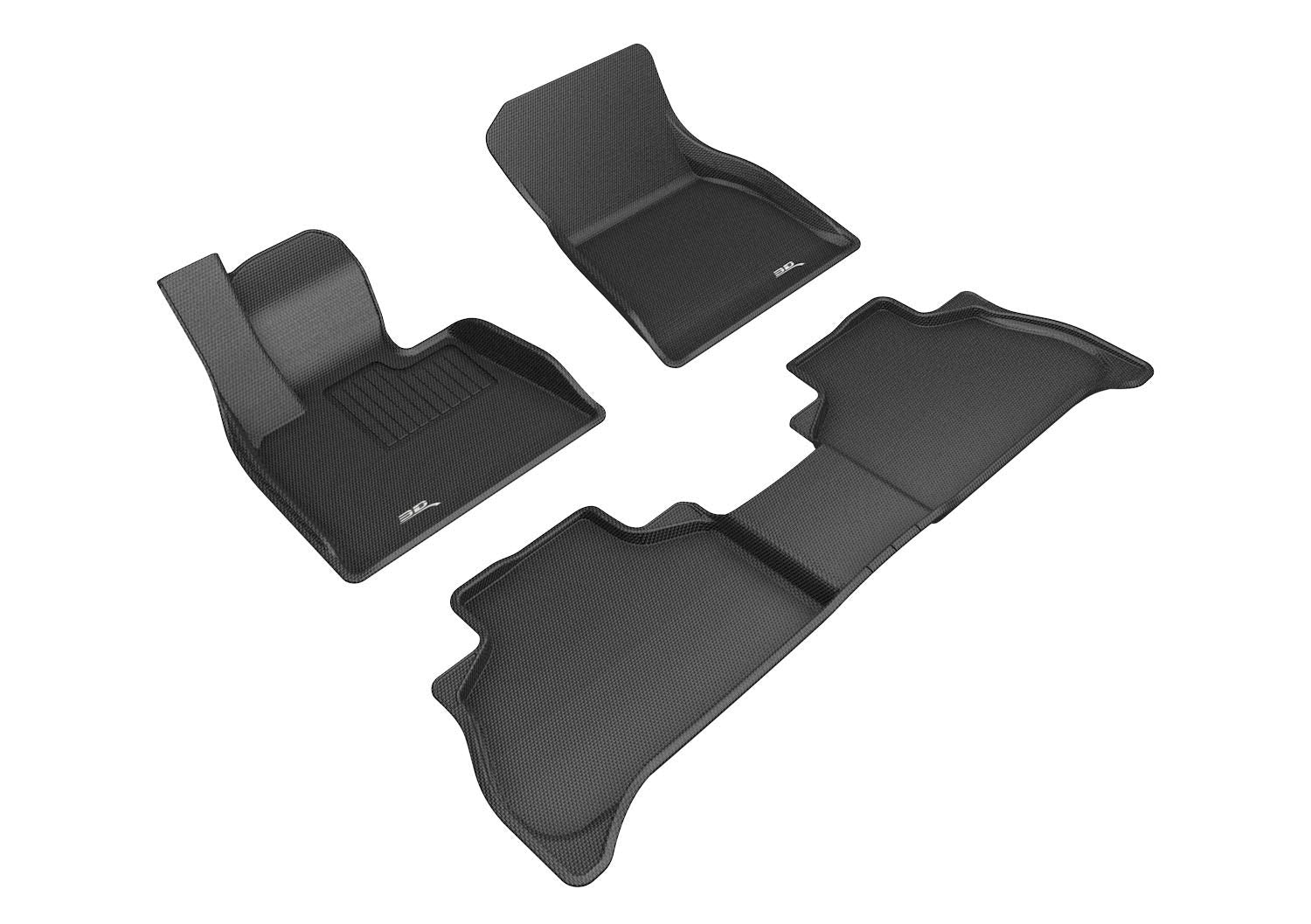 3D MAXpider Kagu Custom Fit Floor Mat (Black) Compatible with BMW X5 (G05) 5-Seat 2019-2026 - Full Set