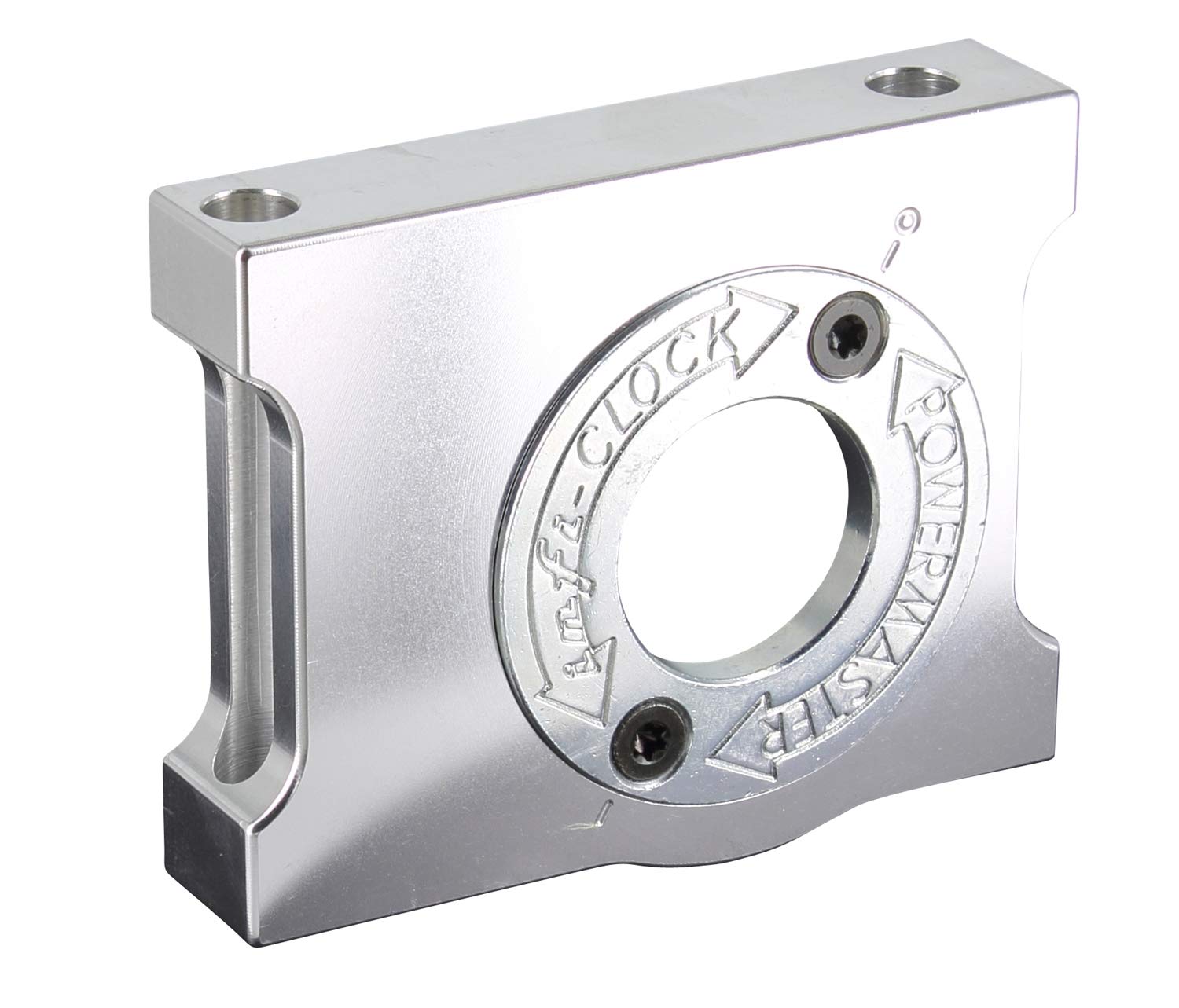 Block Billet Powermaster XS Infi-Clock™ w/Billet blk Chevy 168T Straight MTG