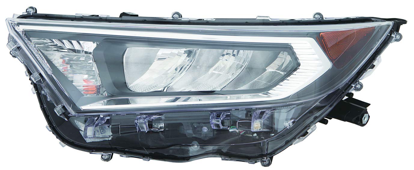 For Toyota RAV4 19-21 Headlight ADVenture/XLE/Limited/TRAIL/XLE PREMIUM NA Built Chrome Bezel Driver Side | DOT Certified 81150-0R140 | TO2502275 ACK