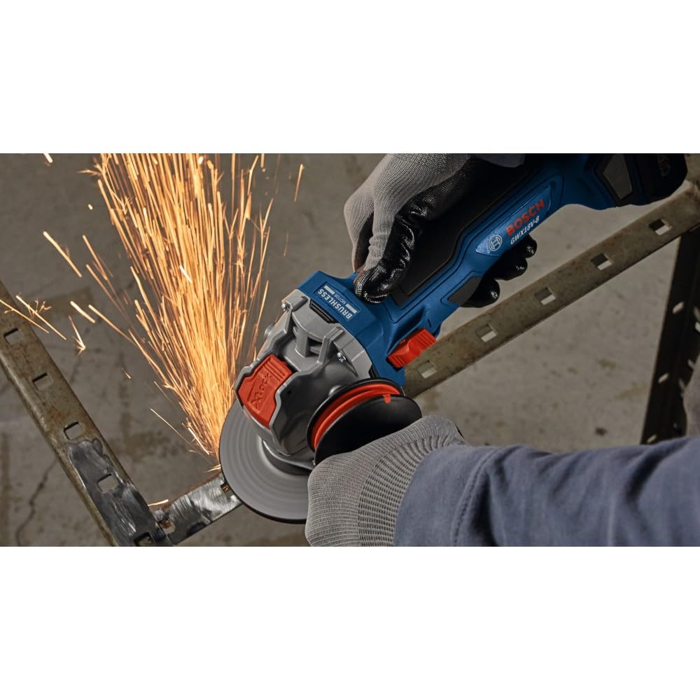 18V X-LOCK Bosch GWX18V-8N Brushless 4-1/2 In. Angle Grinder with Slide Switch (Bare Tool)