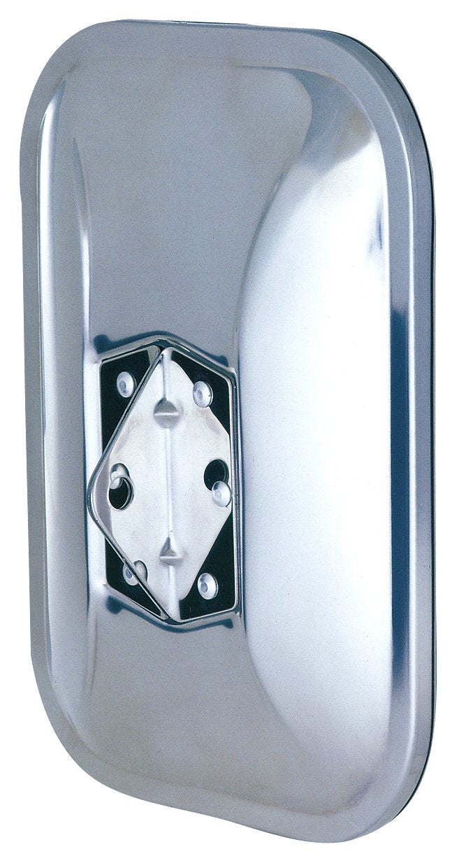 K Source Replacement Universal Mirror Head - Driver & Passenger Side, 7 1/2" x 10 1/2" Glass, Low Mount Style, Chrome Finish, Easy Install, For Cars, Trucks & SUVs