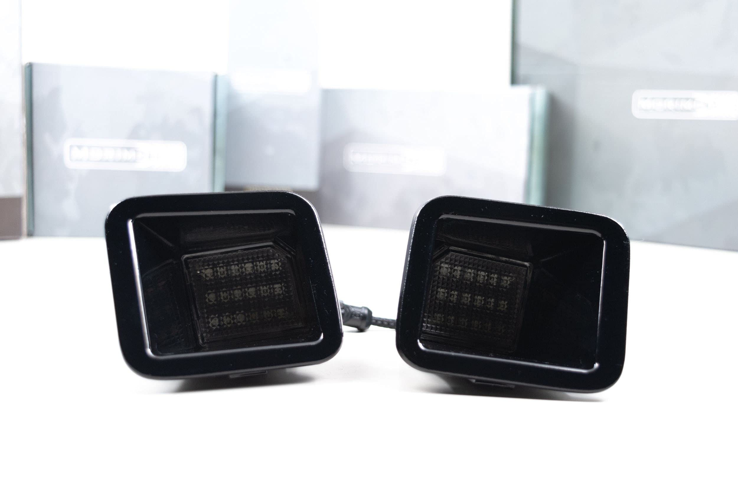 Morimoto XB LED License Plate Lights, Upgrade Black Housing, Fits Ford Superduty (17-20), Plug and Play Assemblies (1x LF7925)