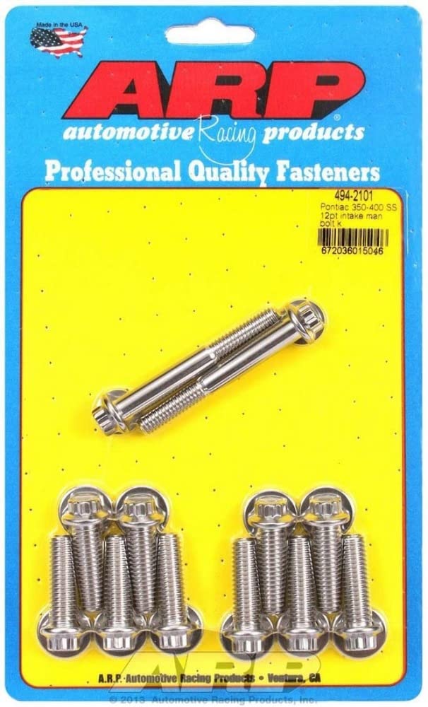 ARP 494-2101 12pt Pontiac 350-400 SS intake manifold bolt kit