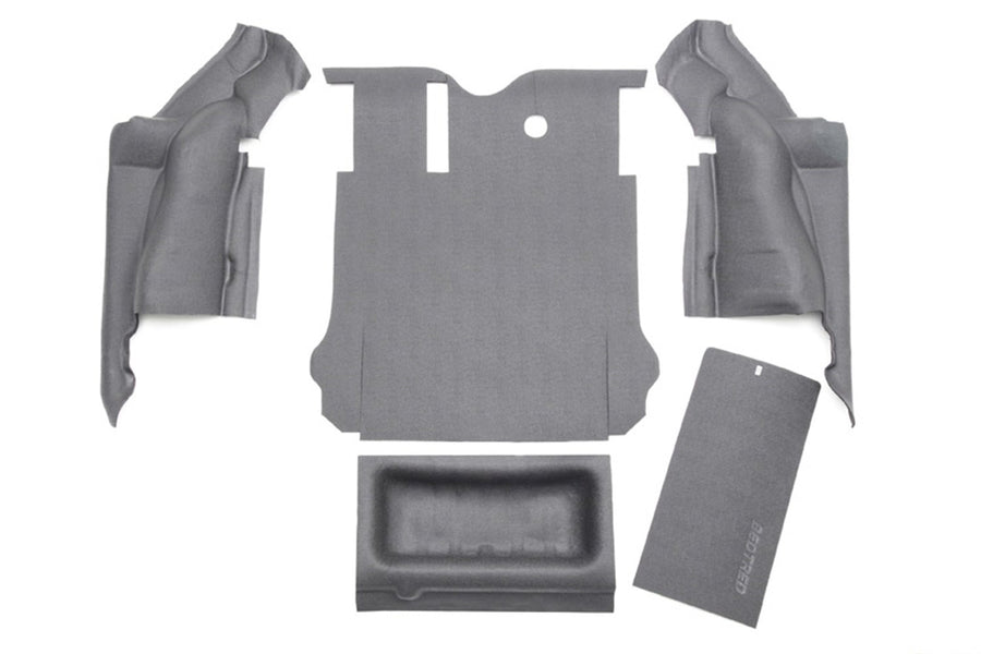 Jeep Bedtred - Bedrug | 2003 - 2006 Jeep Wrangler LJ Unlimited (04 - 06 UNLTD, 05 - 06 UNLTD Rubicon), Cargo Liner w/ Tailgate & Tub Liner | Grey - 4 pc. | BTLJ04R