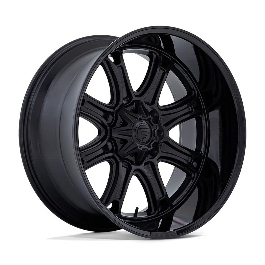 DARKSTAR FUEL OFF-ROAD 22X9 5X5.5/150 5.04 1mm MATTE BLACK WITH GLOSS BLACK LIP - FC853MB22908601