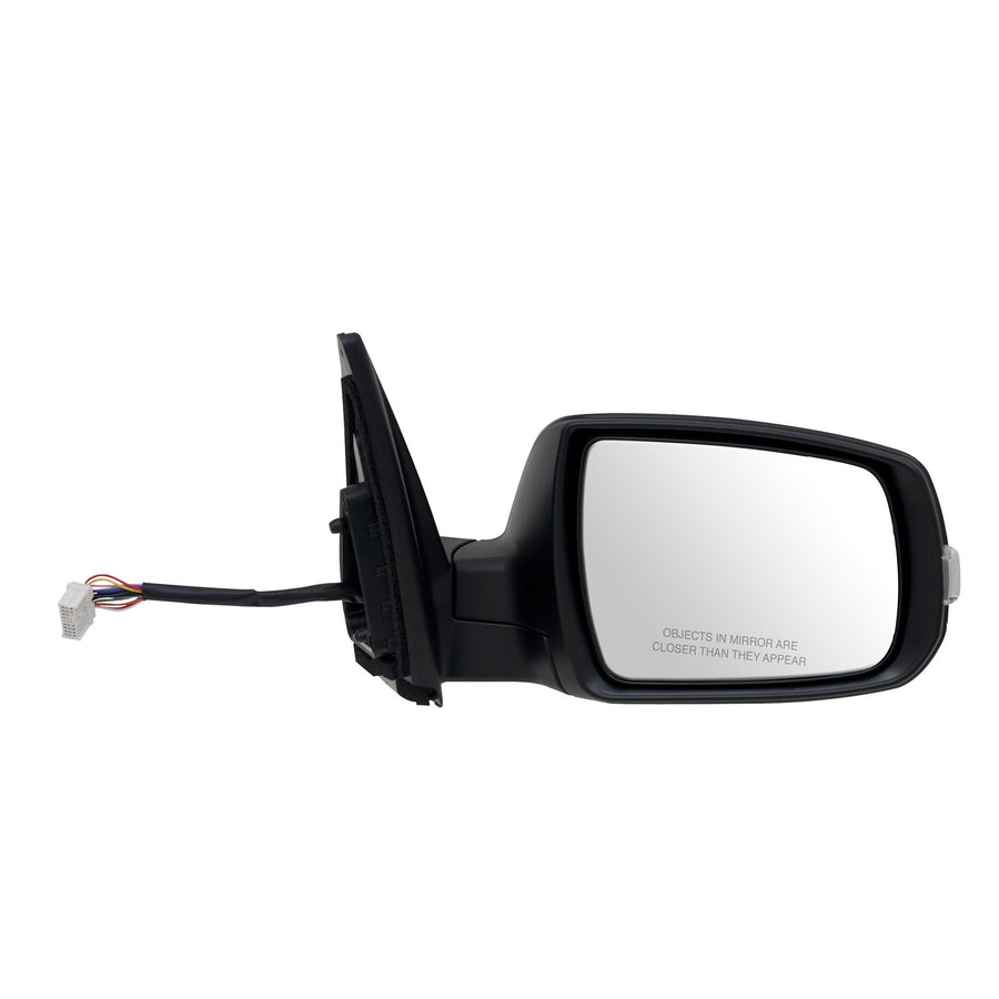 Passenger Side Fit Mirror for Kia Sorento, Textured Black w/PTM Cover, w/Turn Signal, Memory, Power Folding, w/o Blind spot Detection, Heated Power