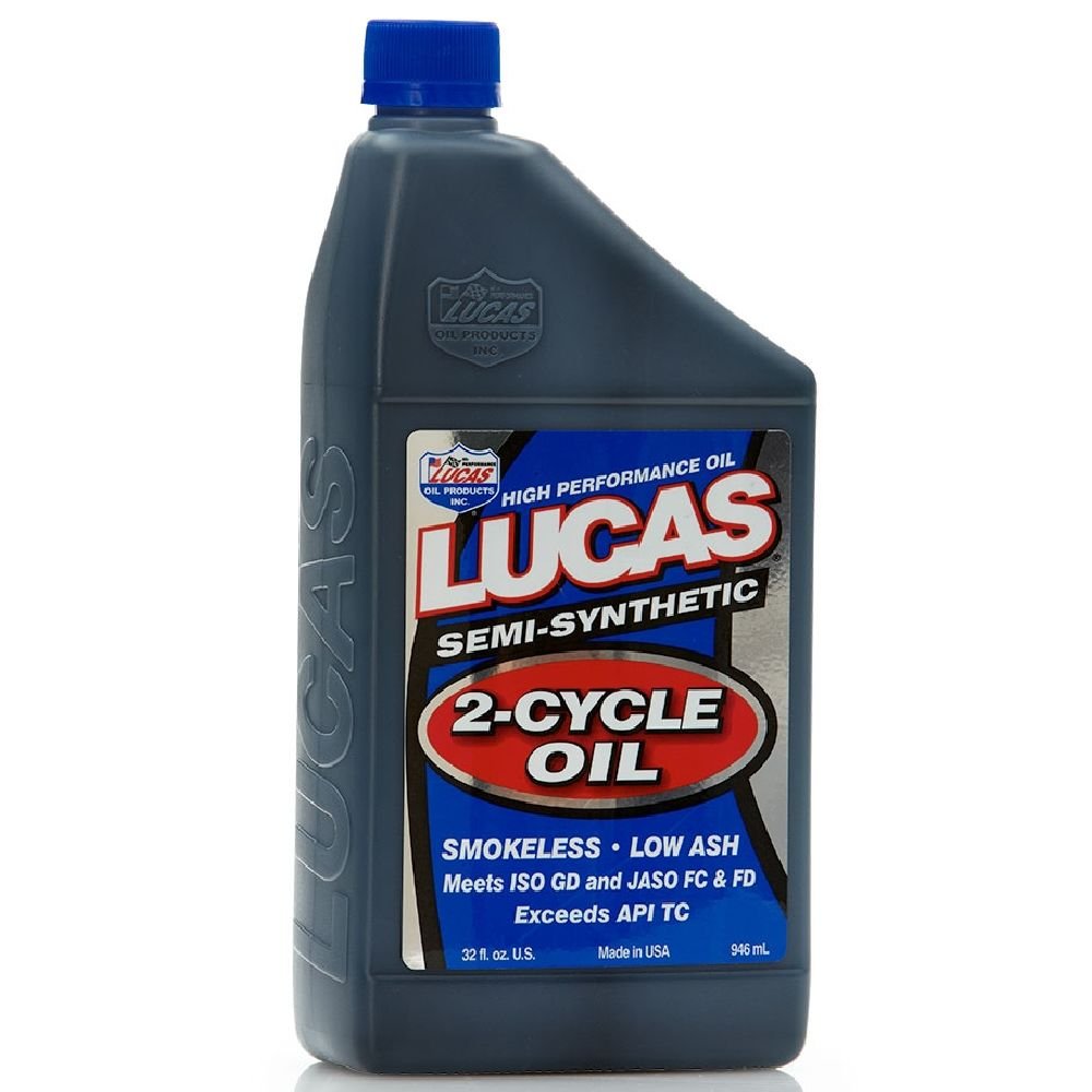 Semi-Synthetic Lucas Oil 10110 2-Cycle Oil - 1 Quart Bottle (Pack of 1)